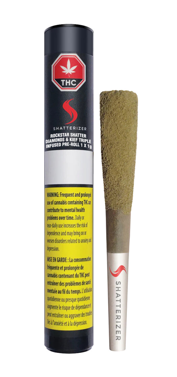 Rockstar Shatter, Diamonds & Kief Triple Infused Pre-Roll